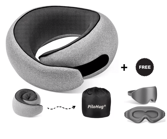 PiloHug® Travel Pillow ( Free Premium Sleep Mask)