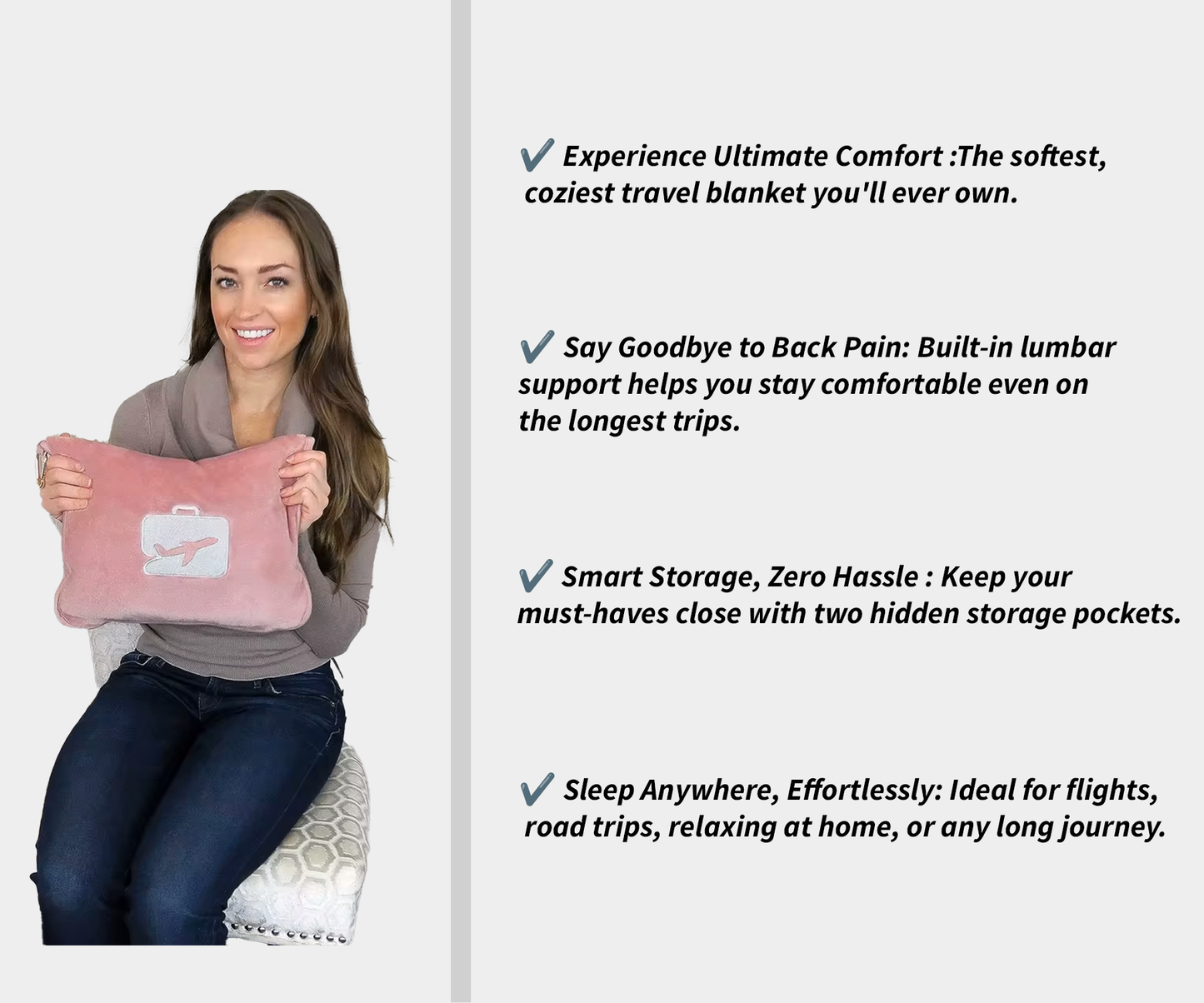 PiloHug® Blanket & Comfort Bag Set